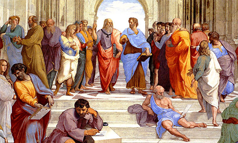 Painting of ancient philosophers