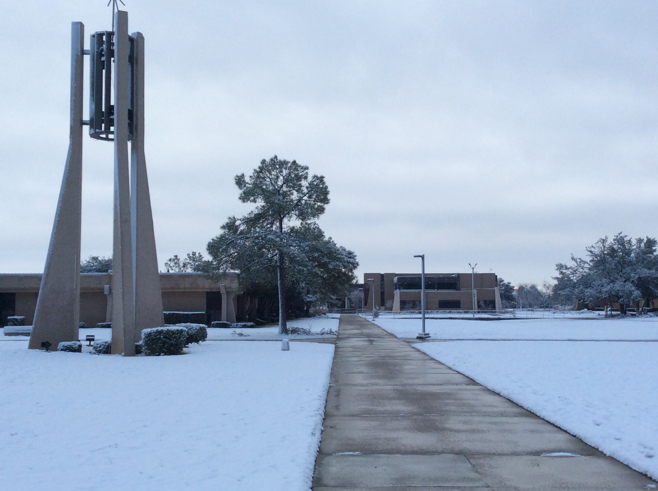 campus snow