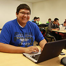 MC students in classroom