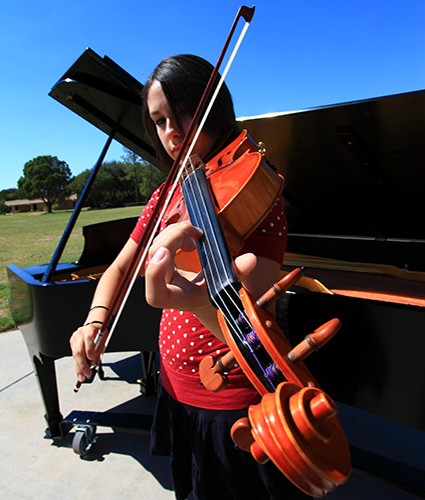 MC music student on campus