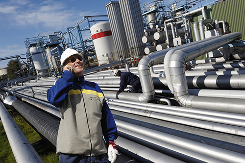 Energy Technology professionals checking pipelines