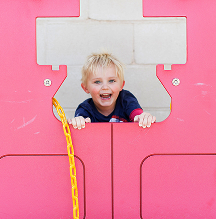 Child in playgrround