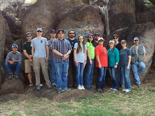 Geology Club students on field trip