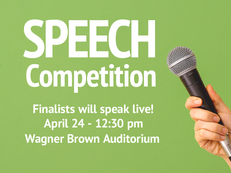 Speech Competition - Spring 2024