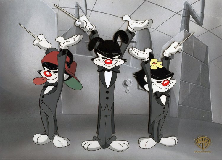 Yakko and Wakko in tuxedos