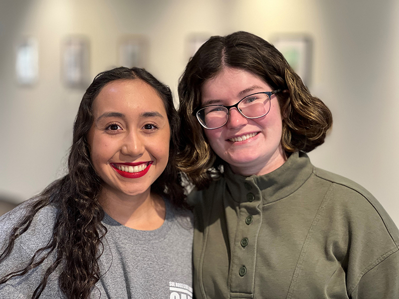 sLourdes Acosta (left), Abigail Hightower (right)