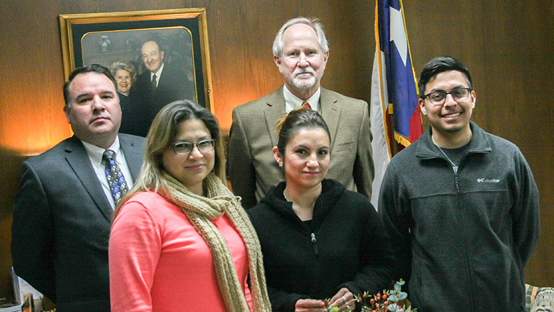 The image to use for this article. Listing image managed through RSS tab. IME BECAS students with Mexican consul and MC President Dr. Steve Thomas.
