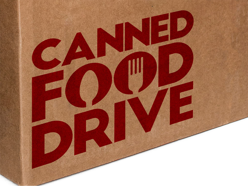 The image to use for this article. Listing image managed through RSS tab. Canned Food Drive Sign
