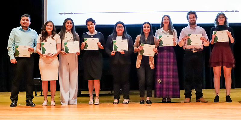 The image to use for this article. Listing image managed through RSS tab. Legacy Scholars receiving the Herbert L. Cartwright Education Continuance Scholarship. From left to right: Jose Amaya, Maria Gonzalez, Anysa Castaneda, Maria Bustamante Garcia, Diana Carrasco Lujan, Jennifer Pallares, Leah Speed, Ty Williams and Jeannine Woolsey Not pictured: Trinity Tapley