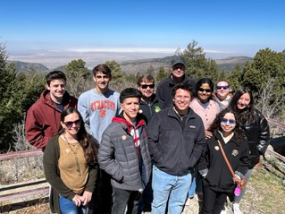 sStudent and faculty participants of Midland College’s Cloudcroft Symposium, Lincoln National Forrest, New Mexico, April 19-23, 2023