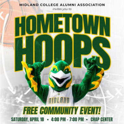 smc mascot Pepe the chaparral on a poster promoting the alumni fundraiser