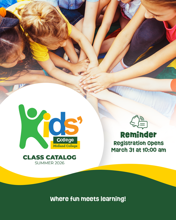 sgraphic with a reminder that kids' college registration opens on march 31