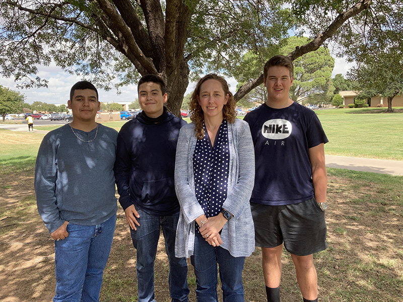 The image to use for this article. Listing image managed through RSS tab. From left to right, Jael Ornelas, A. J. Montanez, Jamie Kneisley and Parker Tew