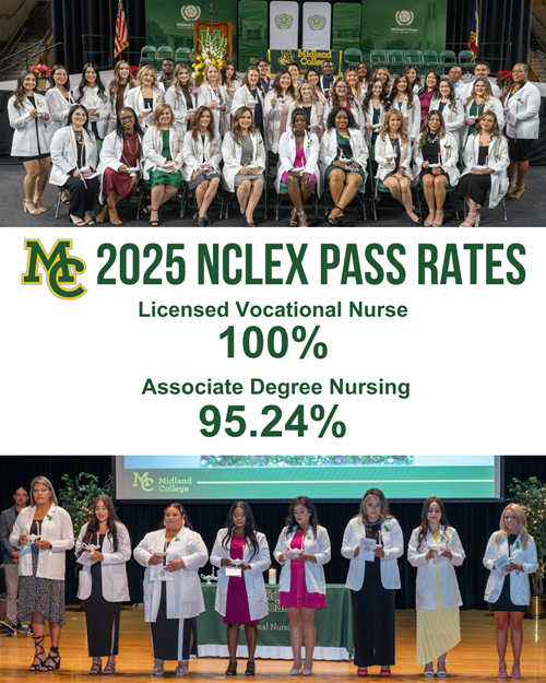 stwo groups of nursing students (LVN and ADN) pose at their pinning ceremonies