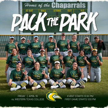 The image to use for this article. Listing image managed through RSS tab. Midland College softball team poses on Lady Chaps Field. 