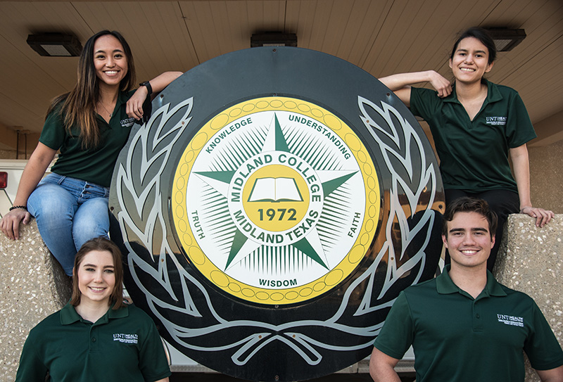 sTop row, left to right: Shaquila Sarapao, Marisol Tarin; Bottom row, left to right: Jordyn Ricks, Michael Mangan