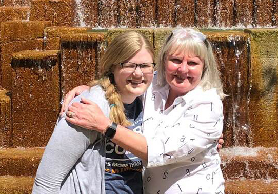 The image to use for this article. Listing image managed through RSS tab. Dr. Rebekah Karth Chojnacki and Dr. Terry Gilmour on the campus of University of Texas, Arlington, April 2019. Dr. Gilmour was advisor of the MC Student Government Association during the time that Chojnacki was president of the association.