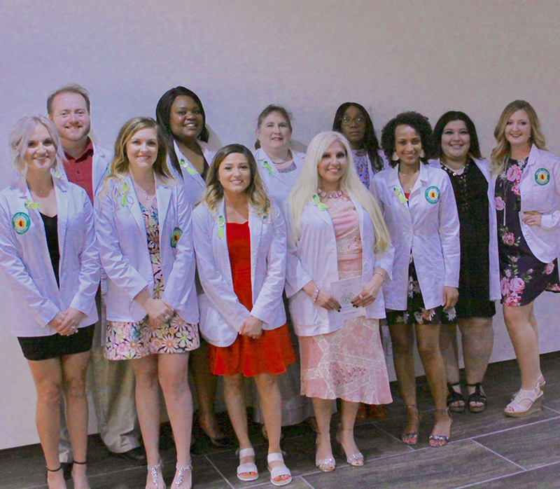 The image to use for this article. Listing image managed through RSS tab. 2019 Midland College Respiratory Care graduates.  Front row left to right:  Maris Darland, Hannah Hadley, Crystal Medina, Gloria Barragan, Yerus Walker.  Back row left to right:  Jordan Middleton, Sheri Shelton, Rhonda Walker, Shirley Akini, Adaly Gardea, Kayla Hudgins