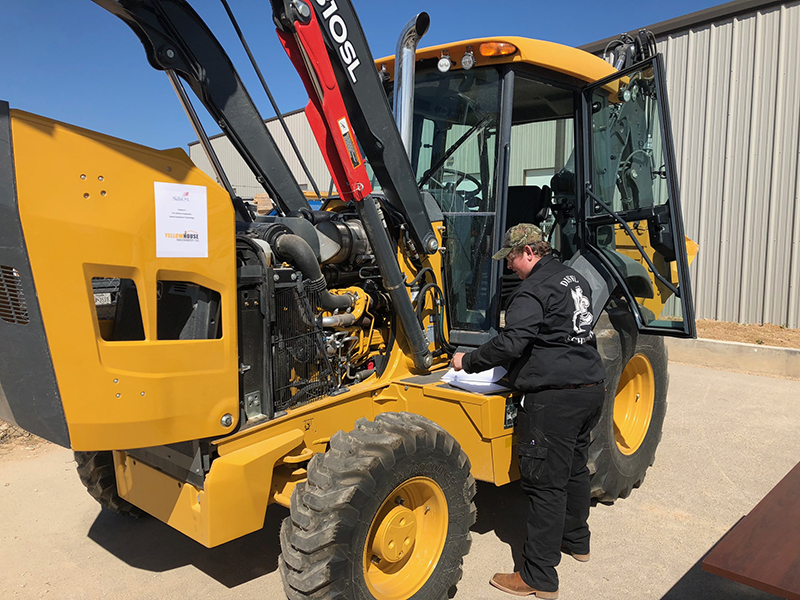 The image to use for this article. Listing image managed through RSS tab. MC Diesel Technology Student Doug Brodie performing pre-delivery inspection (PDI) drill during Diesel Technology the 2019 regional SKILLS USA contest on February 21 at Yellow House Machinery in Midland